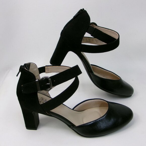 Life Stride Marlene Memory Foam Black Block Heel US 8 M - Picture 1 of 6